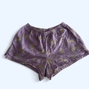 Purple Tinker Bell Cotton Lounge Shorts